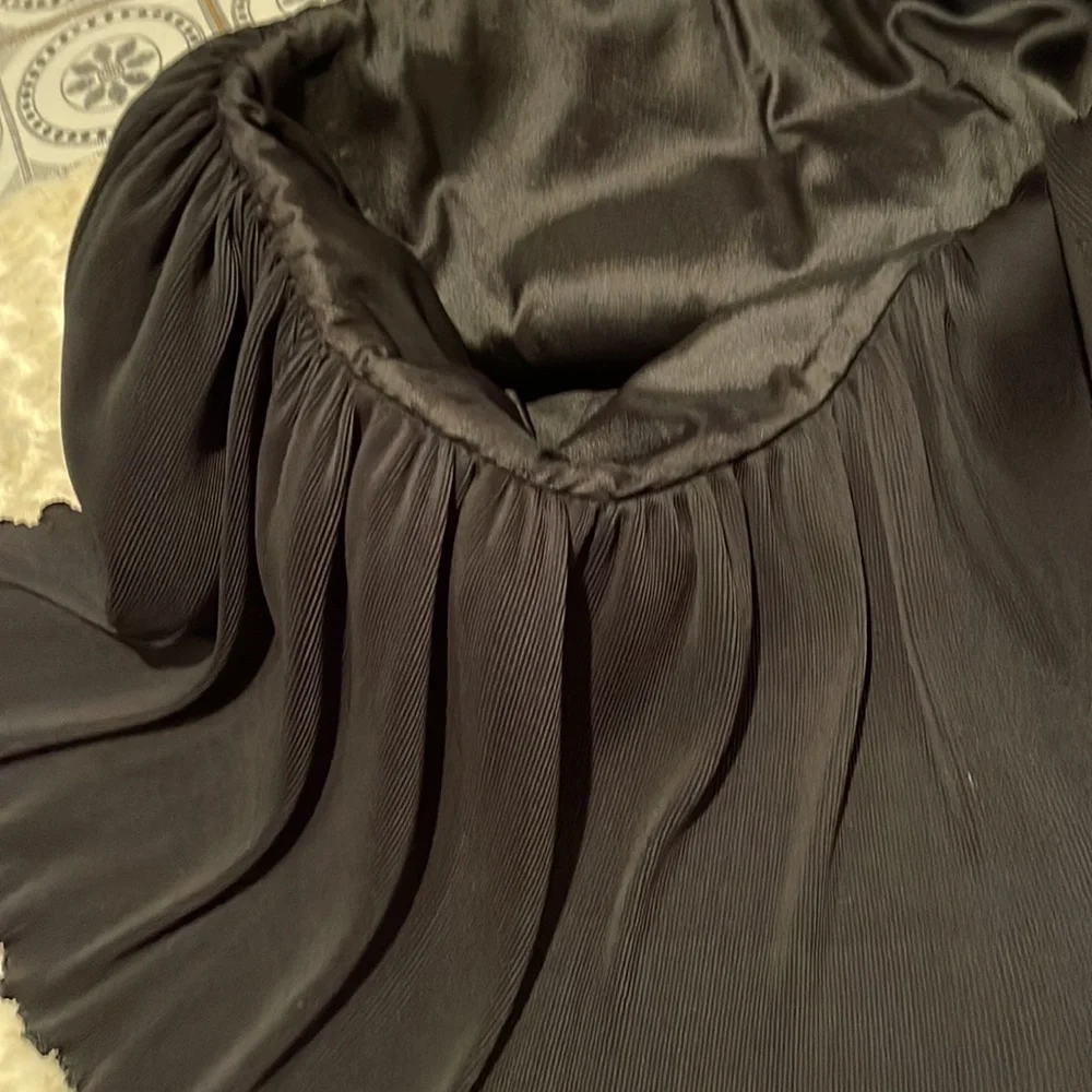 Vintage 1980's Rose Taft For COUTURE FASHIONS MAXI DRESS BLACK